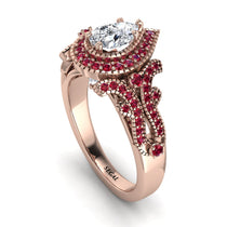 Milgrain Pear Cut Diamond Ring - Lisa No. 47 image 1