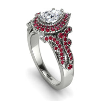 Milgrain Pear Cut Diamond Ring - Lisa No. 48 image 1