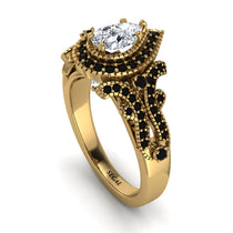Milgrain Pear Cut Diamond Ring - Lisa No. 31 image 1