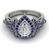 Milgrain Pear Cut Diamond Ring - Lisa No. 63 image 2