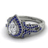 Milgrain Pear Cut Diamond Ring - Lisa No. 63