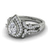 Milgrain Pear Cut Diamond Ring - Lisa No. 3 image 3