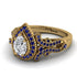 Milgrain Pear Cut Diamond Ring - Lisa No. 61 image 3