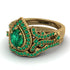 Milgrain Pear Cut Emerald Bridal Set - Lisa No. 19 image 3