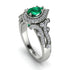 Milgrain Pear Cut Emerald Ring - Lisa No. 6 image 1