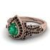 Milgrain Pear Cut Emerald Ring - Lisa No. 35 image 3