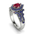 Milgrain Pear Cut Ruby Ring - Lisa No. 72 image 1