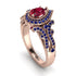 Milgrain Pear Cut Ruby Ring - Lisa No. 71