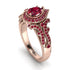 Milgrain Pear Cut Ruby Ring - Lisa No. 56 image 1