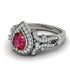 Milgrain Pear Cut Ruby Ring - Lisa No. 12 image 3