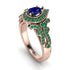 Milgrain Pear Cut Sapphire Ring - Lisa No. 29 image 1