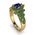 Milgrain Pear Cut Sapphire Ring - Lisa No. 28