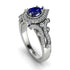 Milgrain Pear Cut Sapphire Ring - Lisa No. 15