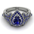Milgrain Pear Cut Sapphire Ring - Lisa No. 75 image 2