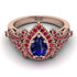 Milgrain Pear Cut Sapphire Ring - Lisa No. 59 image 2