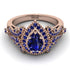 Milgrain Pear Cut Sapphire Ring - Lisa No. 74