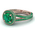 Milgrain Round Emerald Engagement Ring - Payton No. 20 image 1