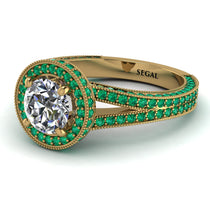 Milgrain Round Diamond Engagement Ring - Payton No. 16 image 1