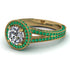 Milgrain Round Diamond Engagement Ring - Payton No. 16 image 1