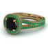 Milgrain Round Black Diamond Engagement Ring - Payton No. 22 image 1