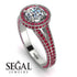 Milgrain Round Diamond Engagement Ring - Payton No. 48