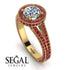 Milgrain Round Diamond Engagement Ring - Payton No. 46 image 2