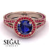 Milgrain Round Sapphire Engagement Ring - Payton No. 59