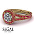 Milgrain Round Diamond Engagement Ring - Payton No. 46 image 10