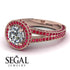 Milgrain Round Diamond Engagement Ring - Payton No. 47 image 10