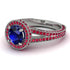 Milgrain Round Sapphire Engagement Ring - Payton No. 60 image 1