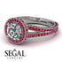 Milgrain Round Diamond Engagement Ring - Payton No. 48 image 10