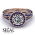 Milgrain Round Diamond Engagement Ring - Payton No. 62