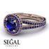Milgrain Round Sapphire Engagement Ring - Payton No. 74 image 10