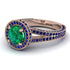 Milgrain Round Emerald Engagement Ring - Payton No. 65 image 1