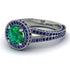 Milgrain Round Emerald Engagement Ring - Payton No. 66