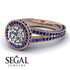 Milgrain Round Diamond Engagement Ring - Payton No. 62