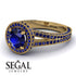 Milgrain Round Sapphire Engagement Ring - Payton No. 73 image 10