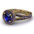 Milgrain Round Sapphire Engagement Ring - Payton No. 73 image 1