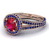 Milgrain Round Ruby Engagement Ring - Payton No. 71 image 1