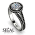Milgrain Round Diamond Engagement Ring - Payton No. 33
