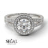 Milgrain Round Diamond Engagement Ring - Payton No. 3 image 4