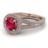 Milgrain Round Ruby Engagement Ring - Payton No. 11