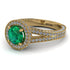 Milgrain Round Emerald Engagement Ring - Payton No. 4 image 1