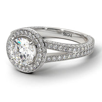Milgrain Round Diamond Engagement Ring - Payton No. 3 image 1