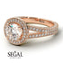 Milgrain Round Diamond Engagement Ring - Payton No. 2