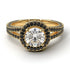 Milgrain Round Diamond Engagement Ring - Payton No. 31