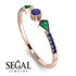 Minimalist Geometric Sapphire Ring - Kimberly No. 65