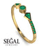 Minimalist Geometric Emerald Ring - Kimberly No. 19 image 10