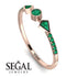 Minimalist Geometric Emerald Ring - Kimberly No. 20 image 10
