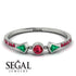 Minimalist Geometric Ruby Ring - Kimberly No. 51 image 2